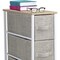Sorbus 4 Drawers Narrow Dresser - with Steel Frame, Wood Top & Easy Pull Fabric Bins for Small Spaces, Closets, Bedroom, Bathroom & Laundry